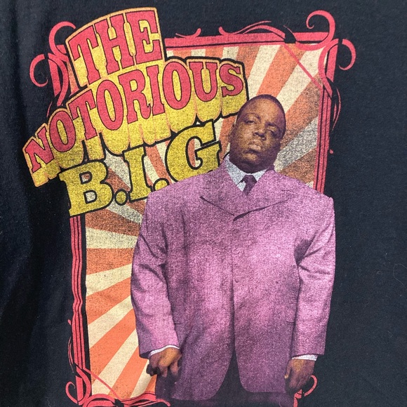 The Notorious B.I.G. Vintage 90s Biggie Smalls Rapper T-Shirt - Picture 2 of 3